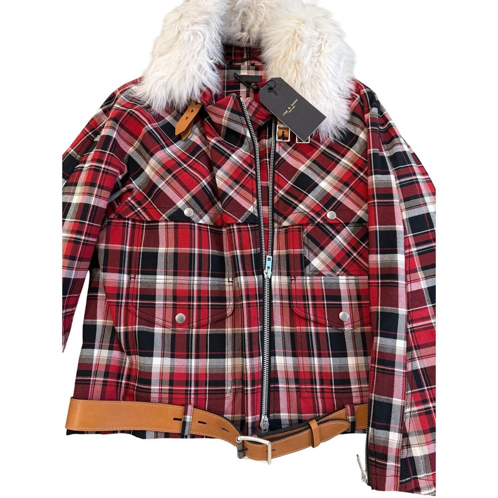 Rag & Bone NWT Plaid Jacket (Size M) & Matching S… - image 6